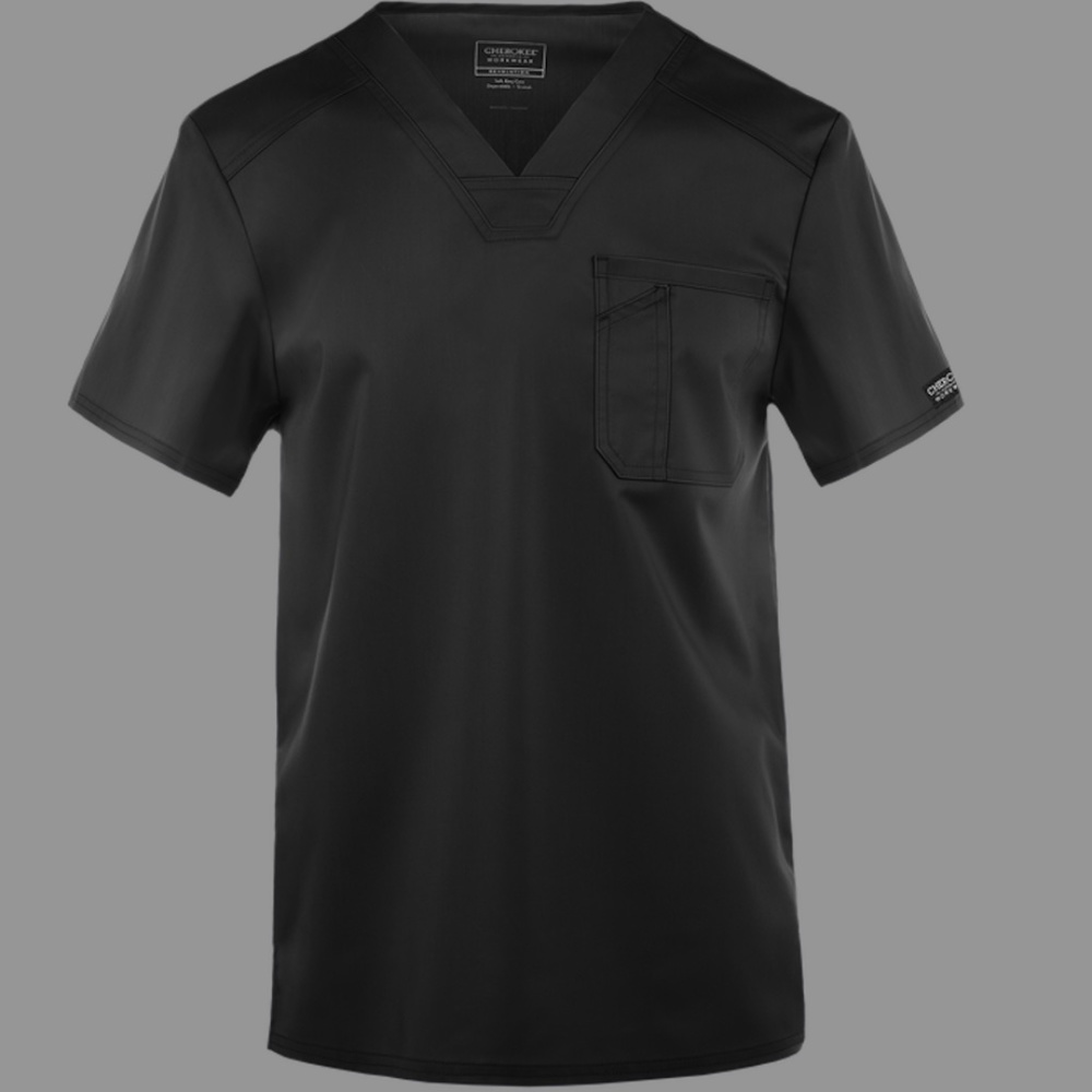 Cherokee Workwear Revolution Men's 1-Pocket STRETCH V-Neck Scrub Top